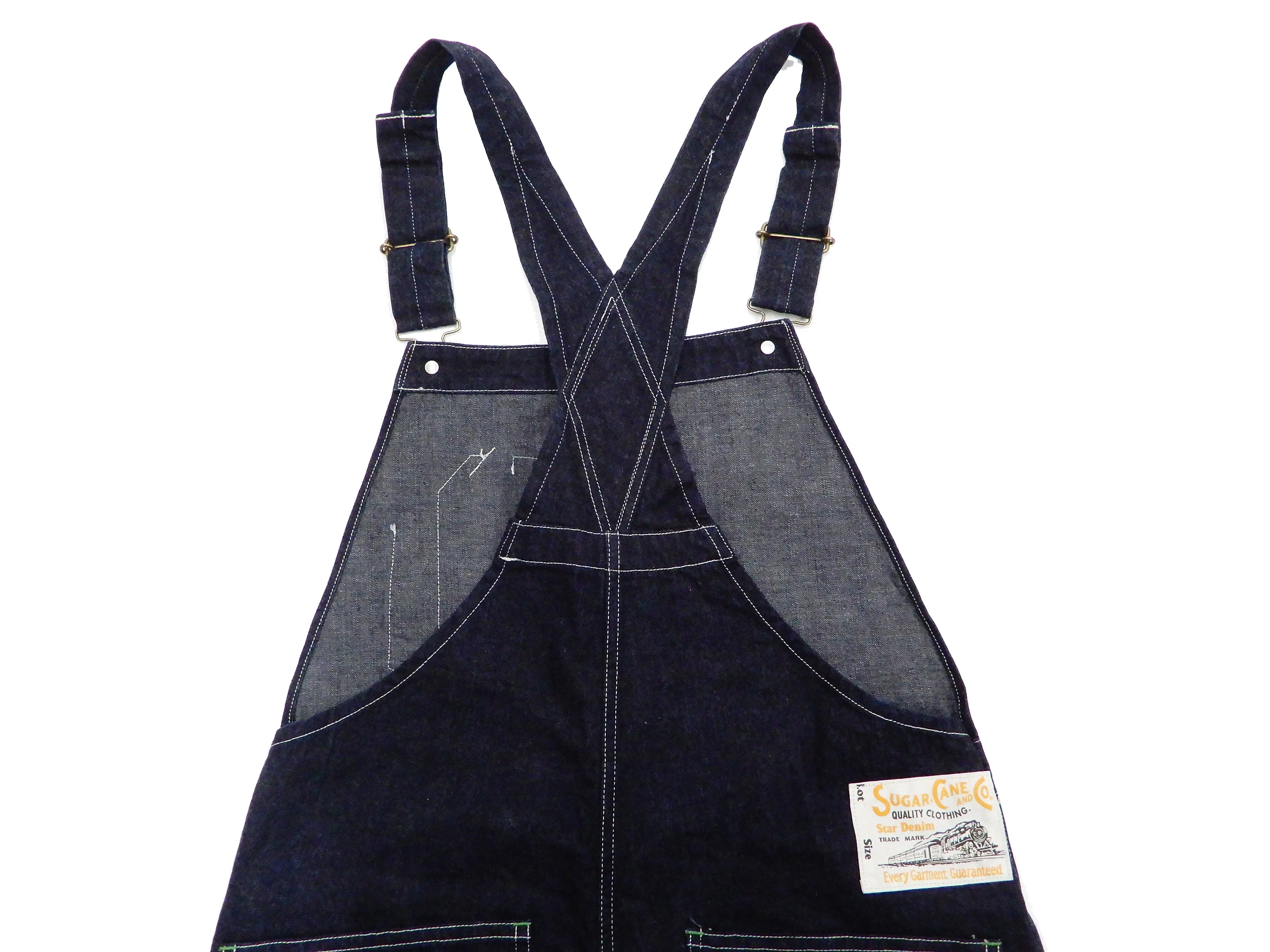 Sugar Cane Overall Men's 11 Oz. Blue Denim Bib Overalls Toyo Enterprises SC42242