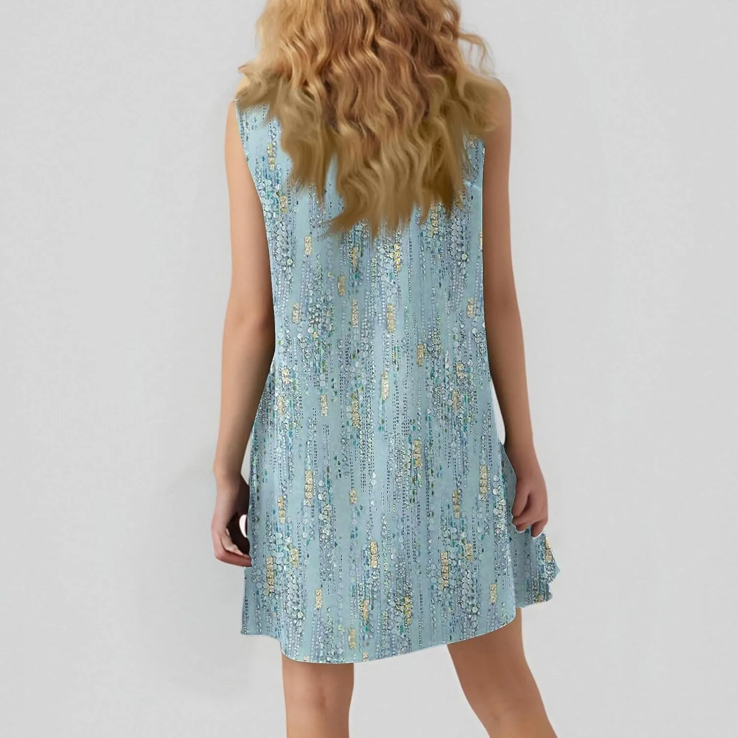 Summer Dresses for Women 2025 Vacation Tshirt Ruffle Hem Short Sundress with Pocket Beach Casual Loose Tank Dress