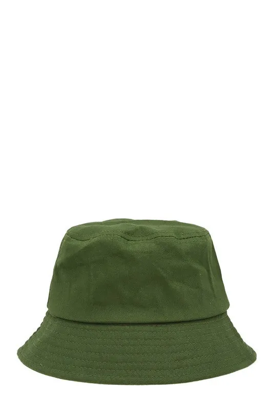 Summer Ready Short Brim Cotton Canvas Bucket Hat