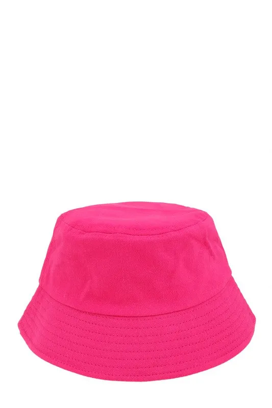 Summer Ready Short Brim Cotton Canvas Bucket Hat