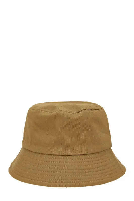 Summer Ready Short Brim Cotton Canvas Bucket Hat