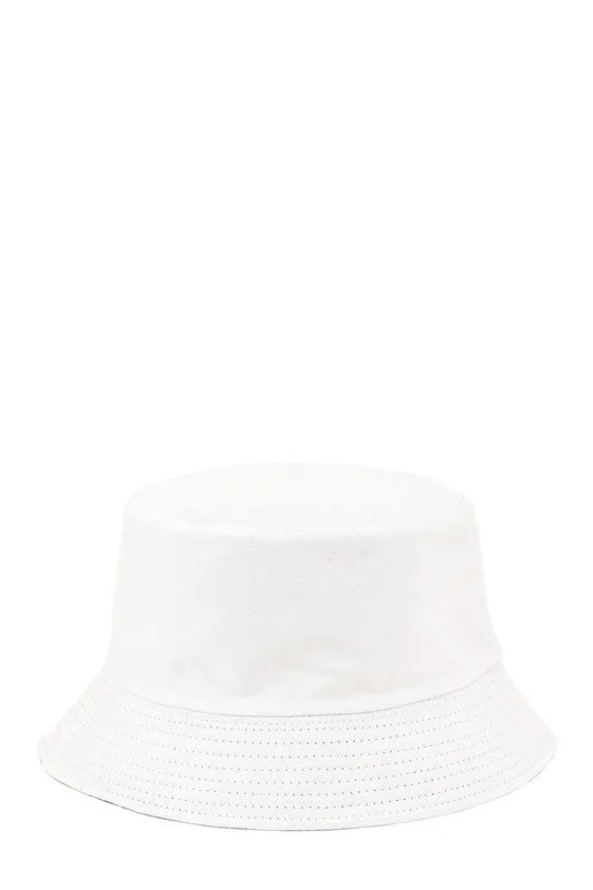 Summer Ready Short Brim Cotton Canvas Bucket Hat