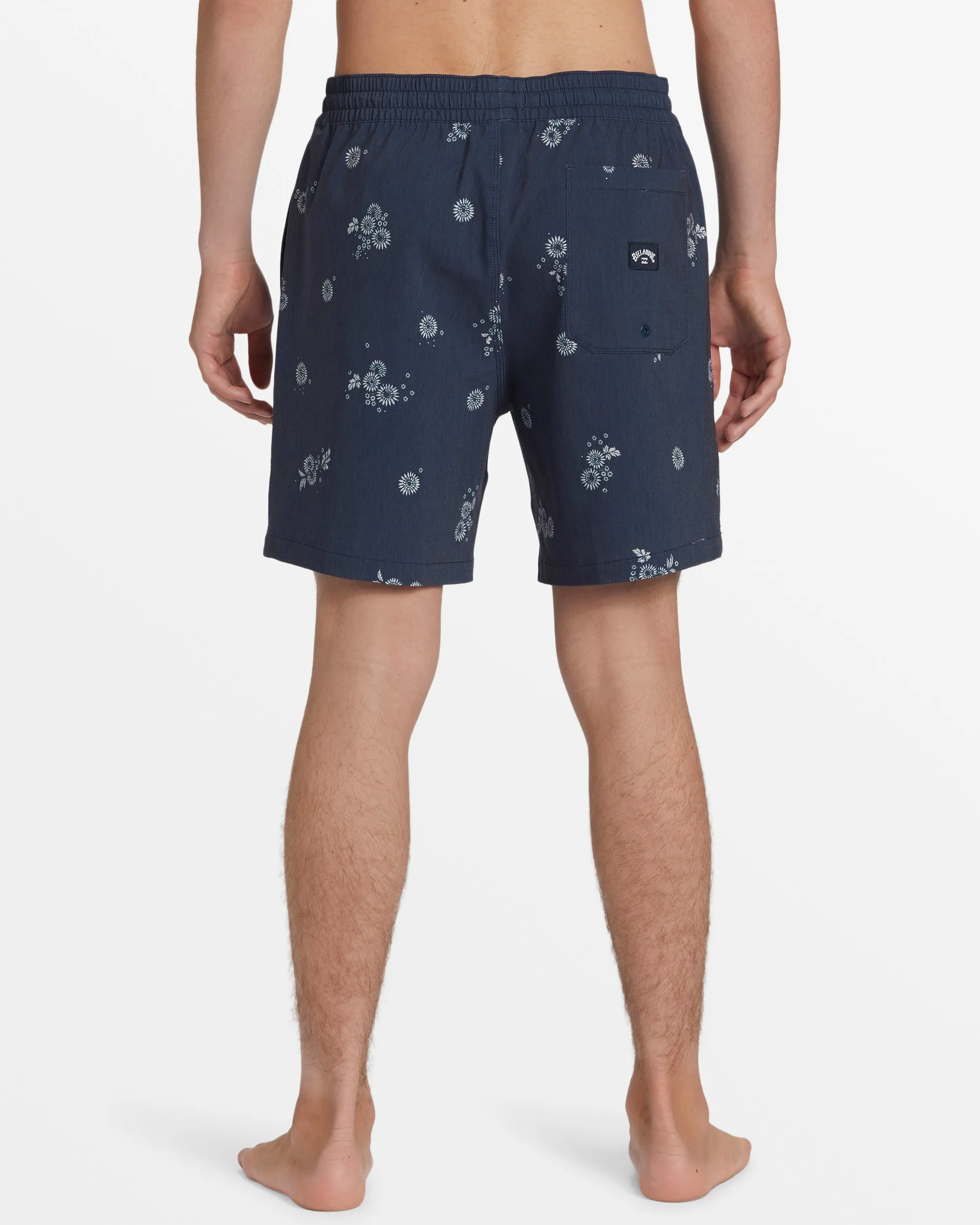 Sundays Layback 17" Elastic Waist Shorts - Denim Blue