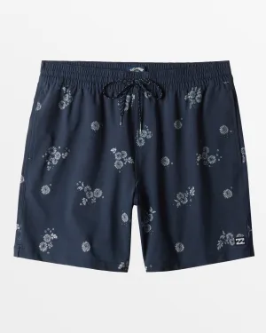 Sundays Layback 17" Elastic Waist Shorts - Denim Blue