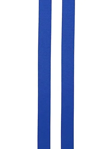 Suspenders royal blue with 4 sturdy clips - 25mm wide