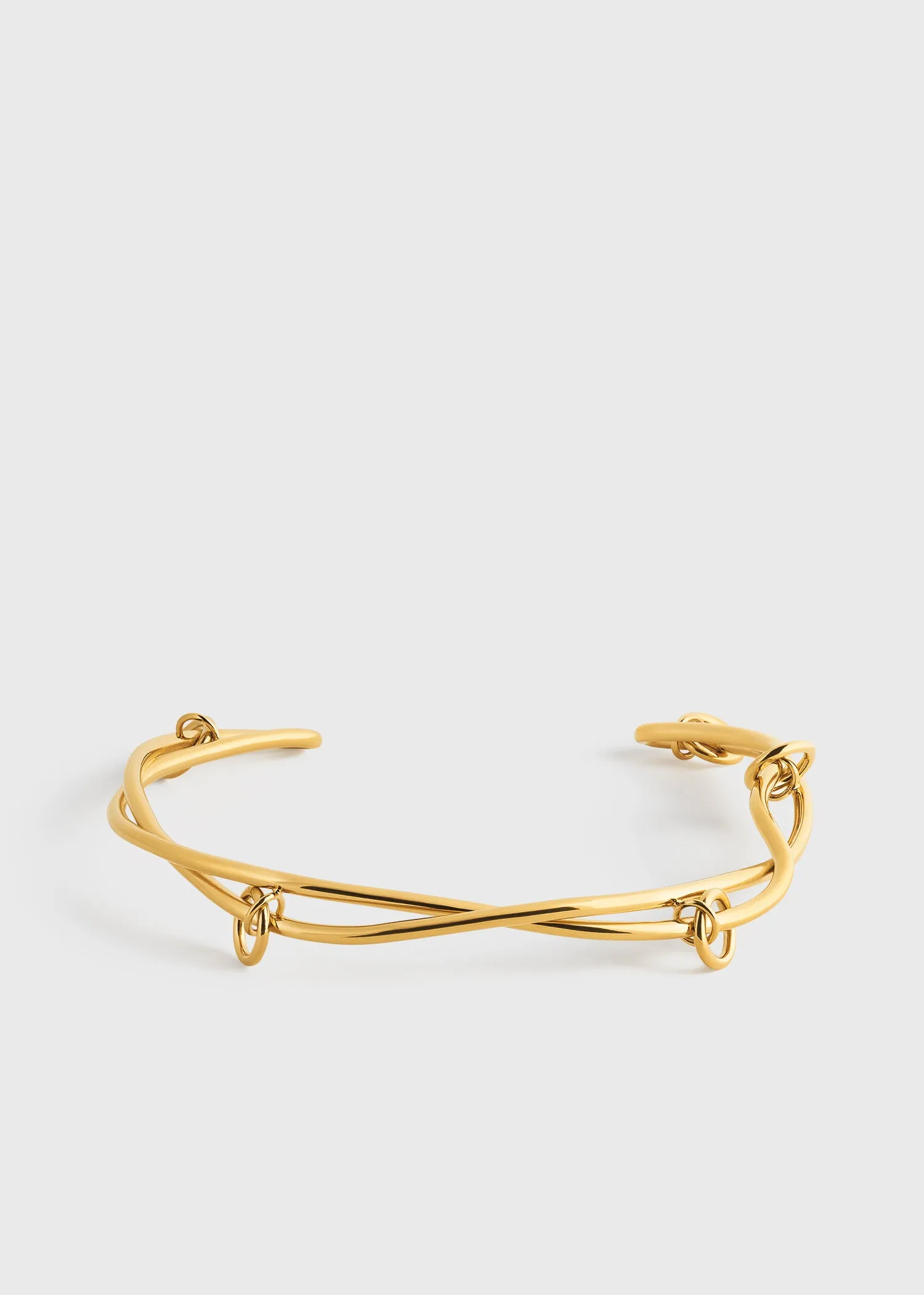 Swirl collar gold