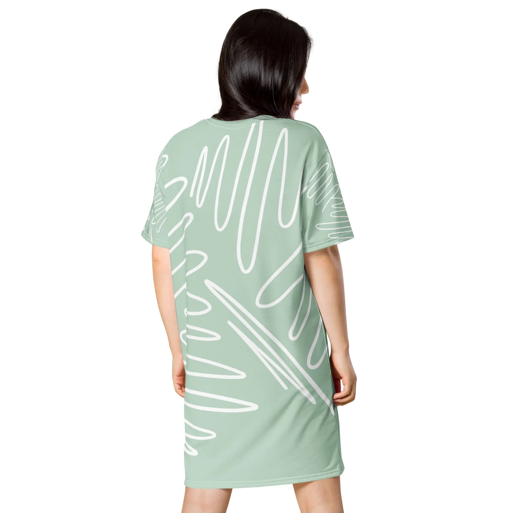 T-Shirt Dress Patterns Lines (Glamourange T-Shirt Dresses Patterns for Women - 002)