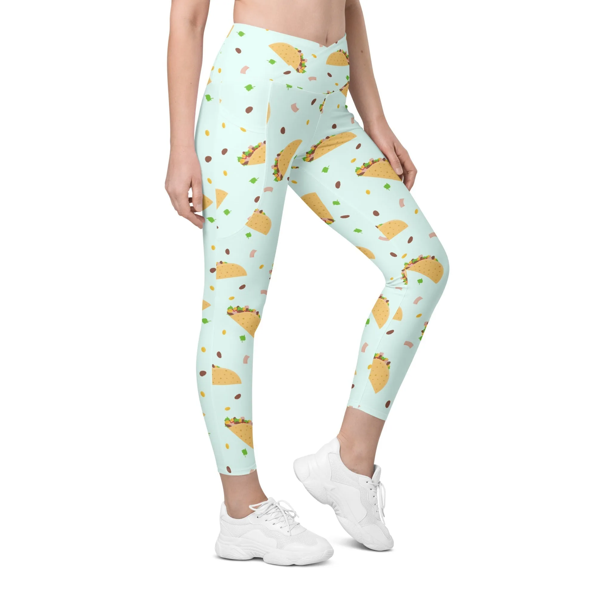 Tacos Crossover Leggings With Pockets