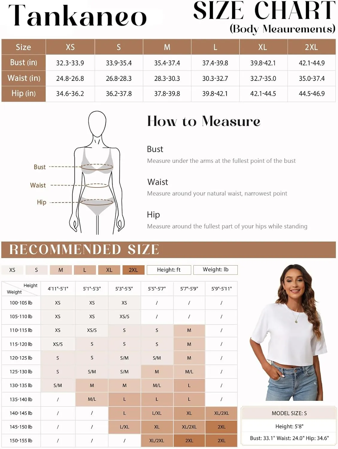 Tankaneo Women Half Sleeve Cropped T-Shirts Drop Shoulder Round Neck Crop Tops Casual Summer Solid Color Basic Tees