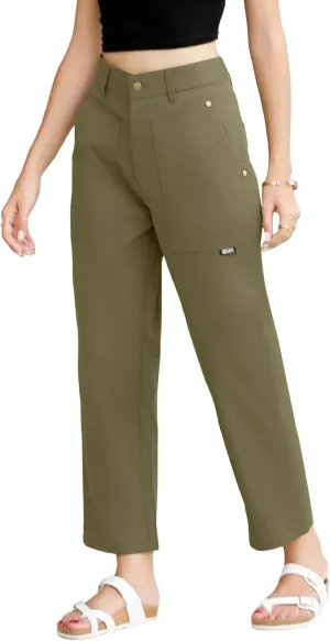 TASAMO Cargo Pants for Women High Waisted Casual Pants Baggy Wide Leg Straight Fit Trousers Y2k Streetwear with 4 Pockets
