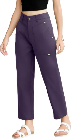 TASAMO Cargo Pants for Women High Waisted Casual Pants Baggy Wide Leg Straight Fit Trousers Y2k Streetwear with 4 Pockets