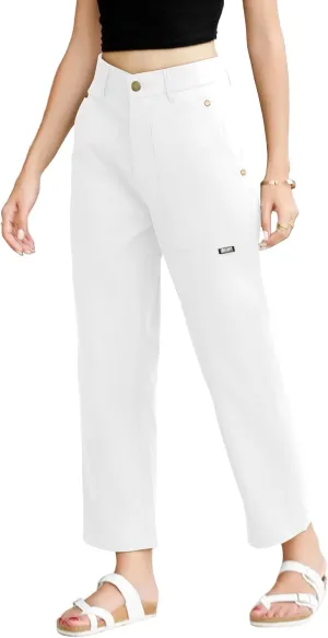 TASAMO Cargo Pants for Women High Waisted Casual Pants Baggy Wide Leg Straight Fit Trousers Y2k Streetwear with 4 Pockets