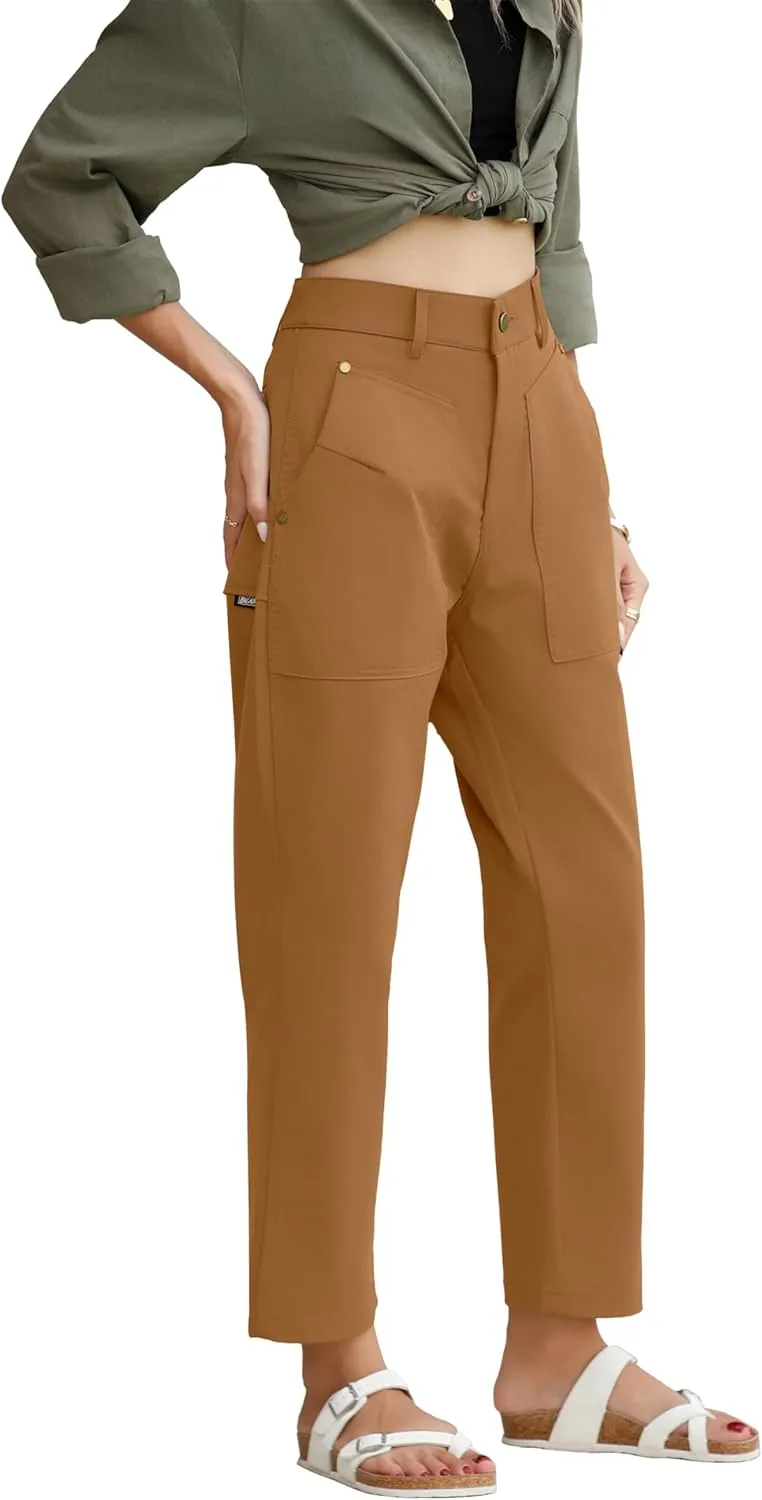 TASAMO Cargo Pants for Women High Waisted Casual Pants Baggy Wide Leg Straight Fit Trousers Y2k Streetwear with 4 Pockets