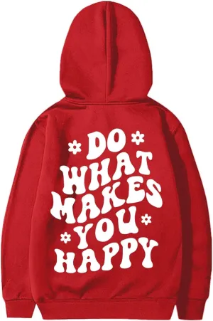 Teen Girls' Letter Graphic Print Cute Hoodies Fleece Long Sleeve Pullover Hoodies Sweatshirt Kids Fall Clothes