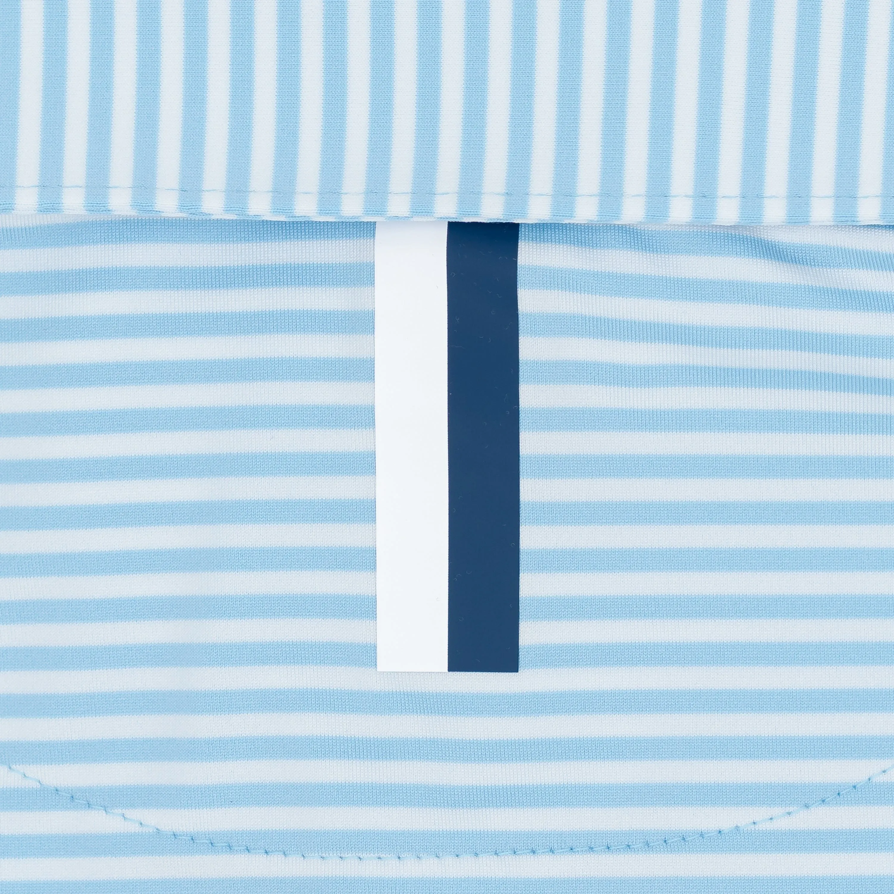 The Birdie Stripe | Performance Polo | The Birdie Stripe - Pure Blue/White