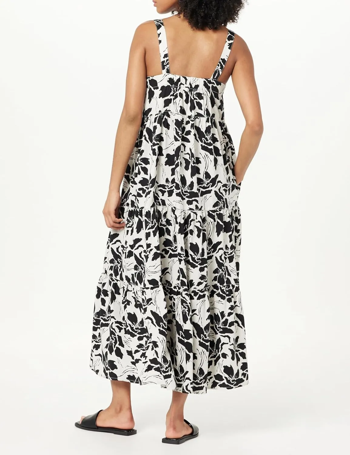 The Drop Women's Britt Tiered Maxi Tent Dress