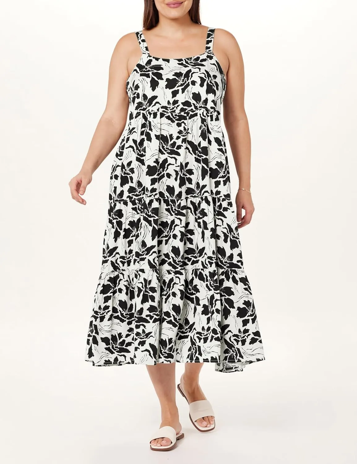 The Drop Women's Britt Tiered Maxi Tent Dress