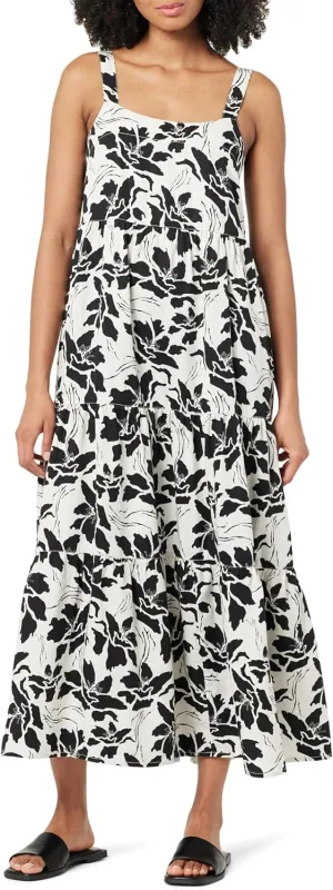 The Drop Women's Britt Tiered Maxi Tent Dress