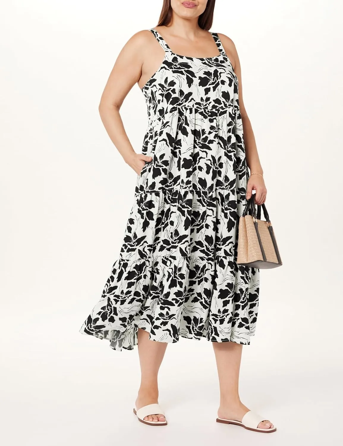 The Drop Women's Britt Tiered Maxi Tent Dress