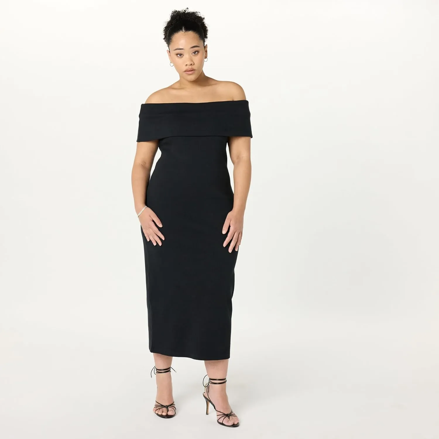 The Drop Women's Lora Off The Shoulder Midi Sheath Dress