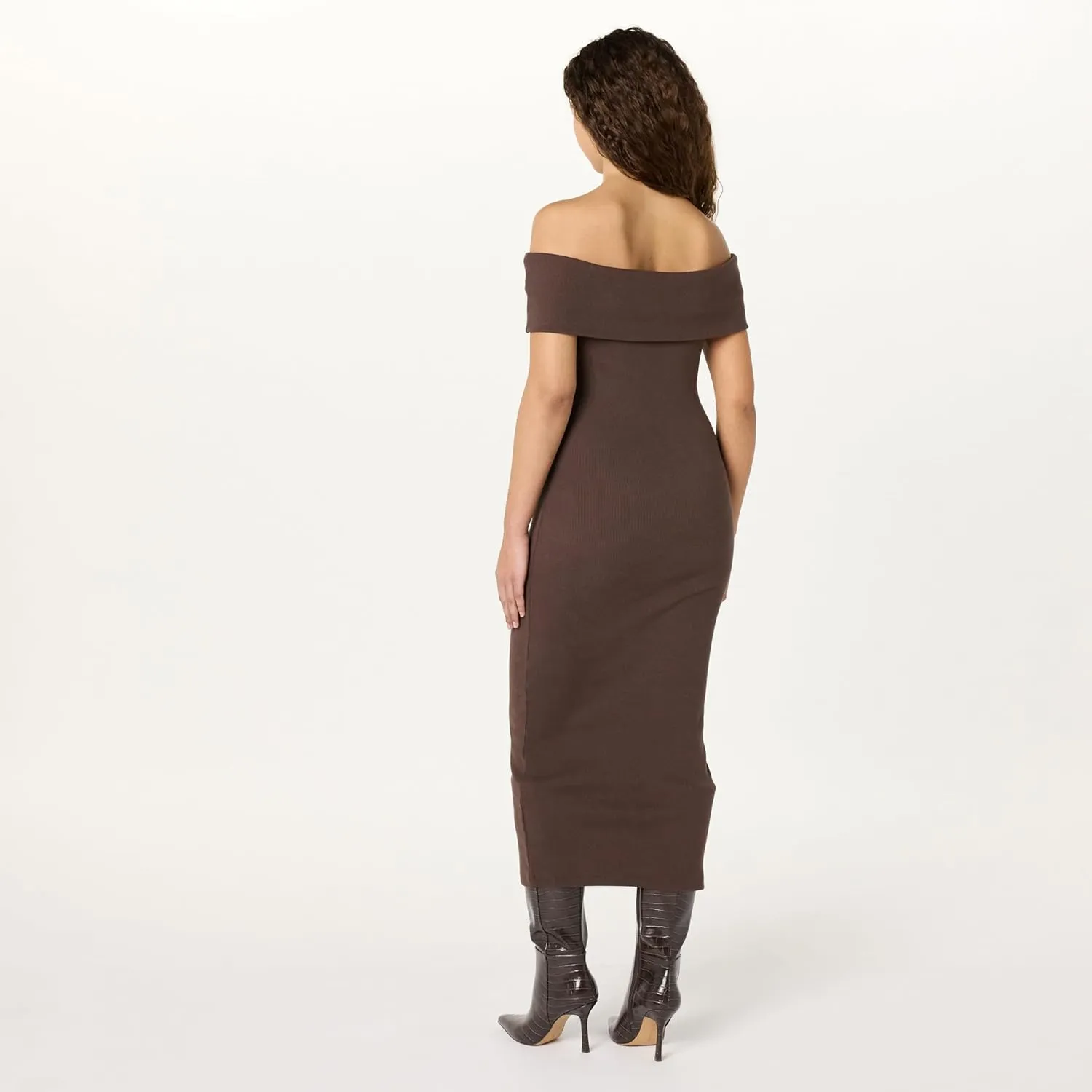 The Drop Women's Lora Off The Shoulder Midi Sheath Dress