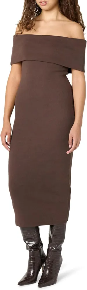 The Drop Women's Lora Off The Shoulder Midi Sheath Dress