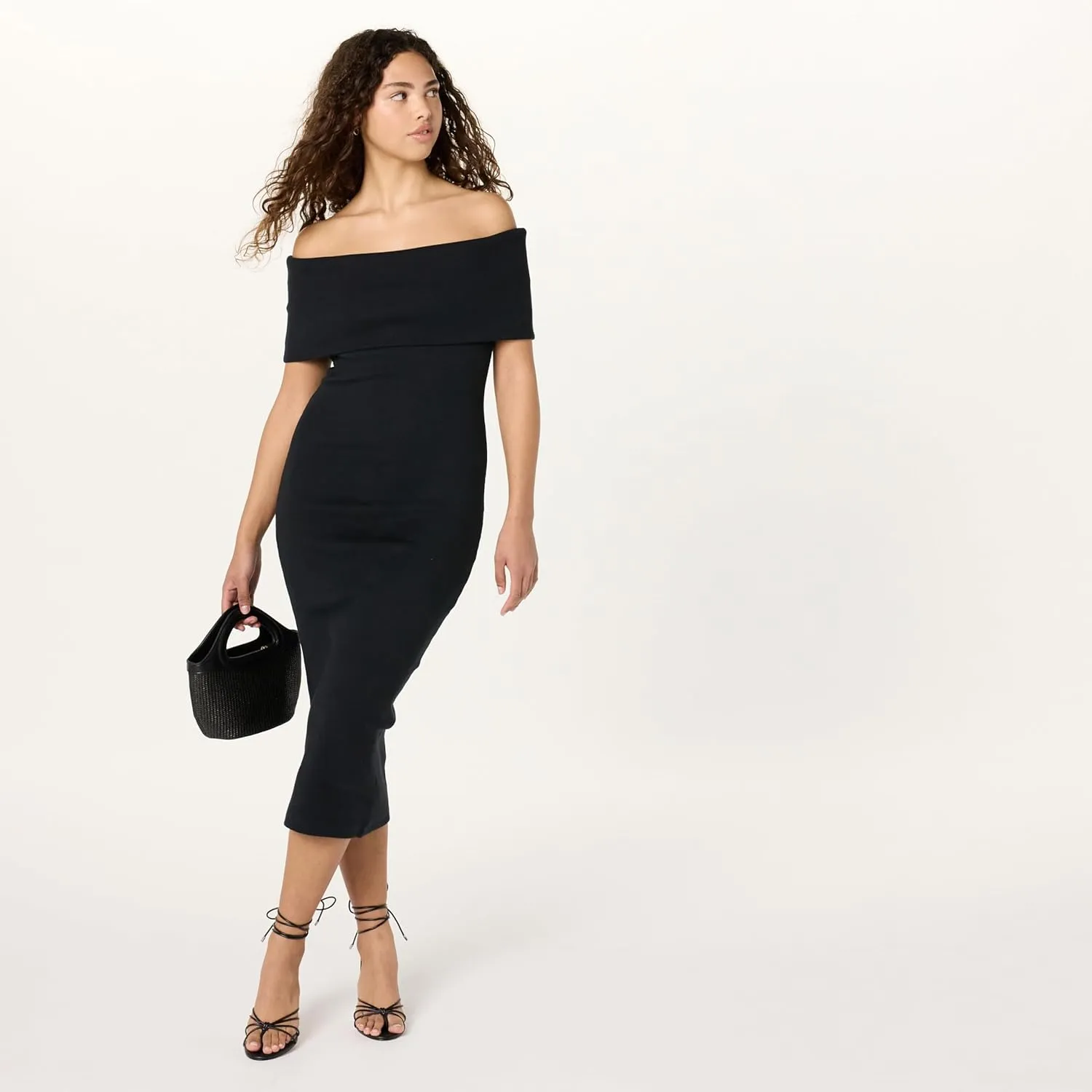 The Drop Women's Lora Off The Shoulder Midi Sheath Dress