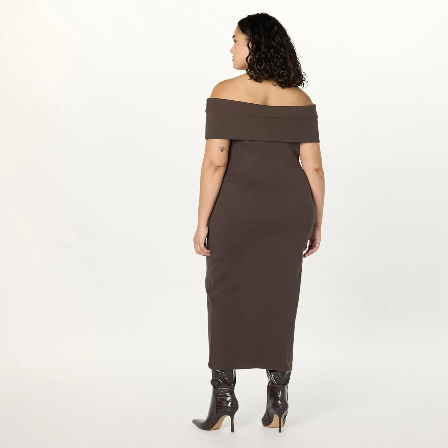 The Drop Women's Lora Off The Shoulder Midi Sheath Dress
