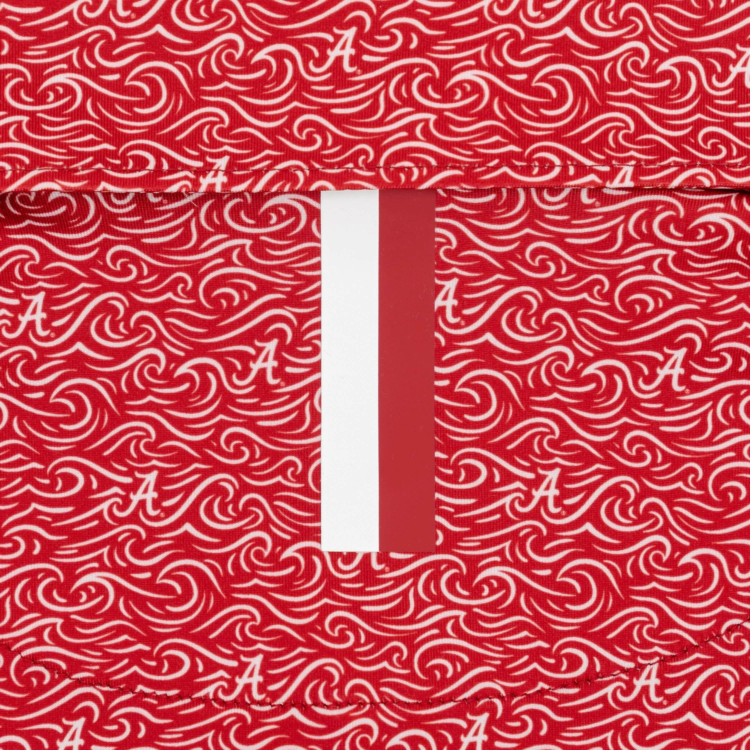 The Rolling Tide | Collegiate Polo | The Rolling Tide - Carmine Red/White
