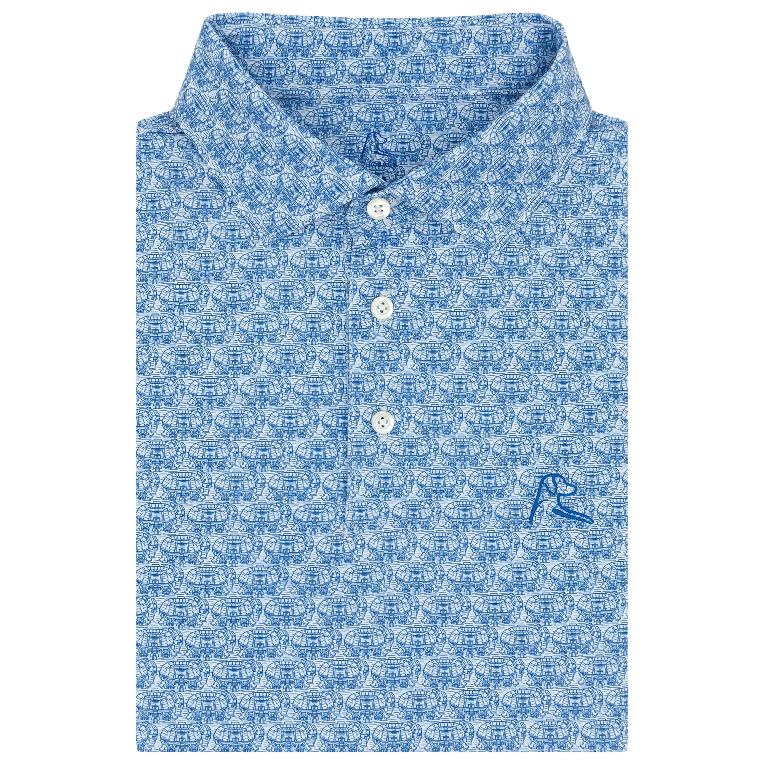 The Swamp® | Collegiate Polo | The Swamp - White/Ocean Blue