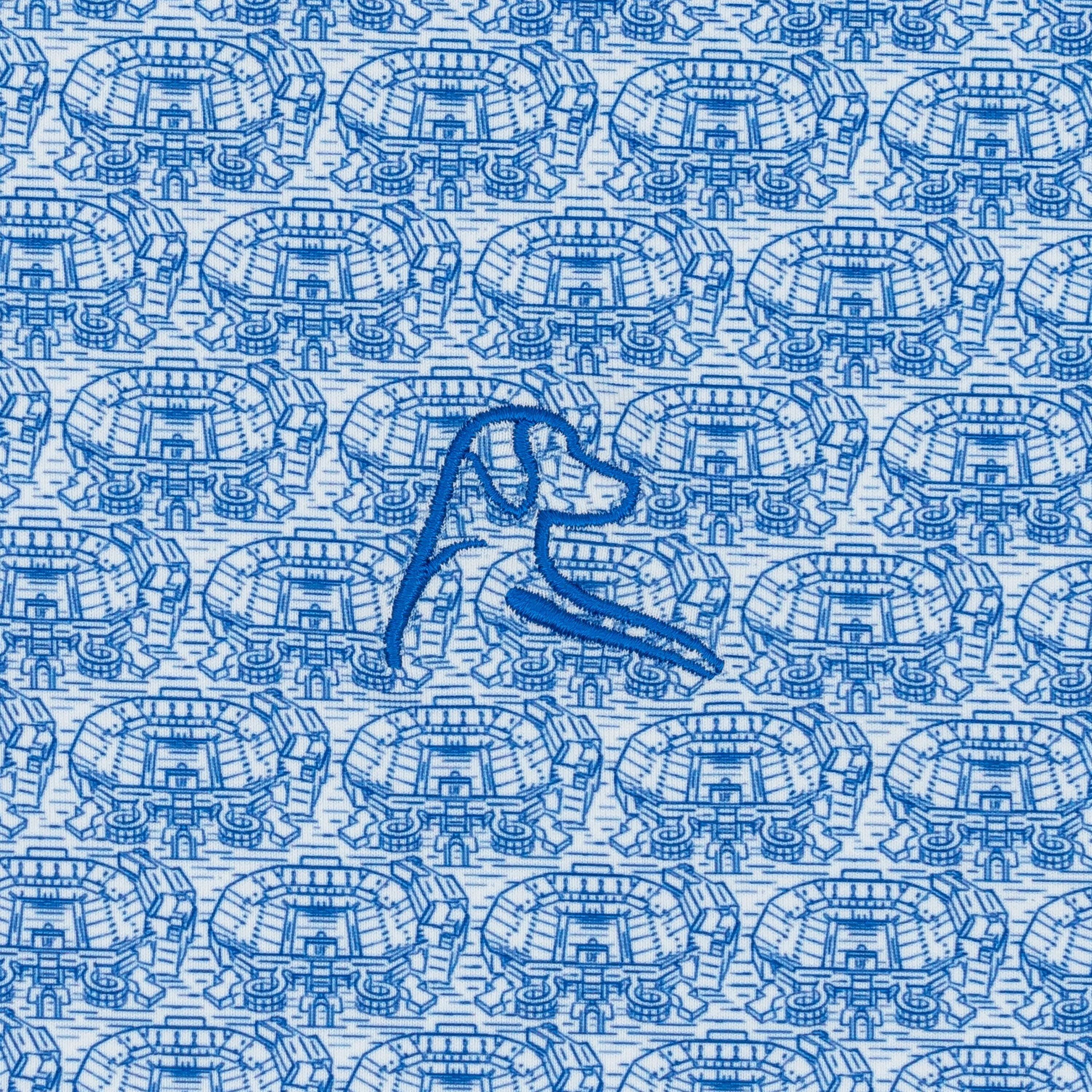 The Swamp® | Collegiate Polo | The Swamp - White/Ocean Blue