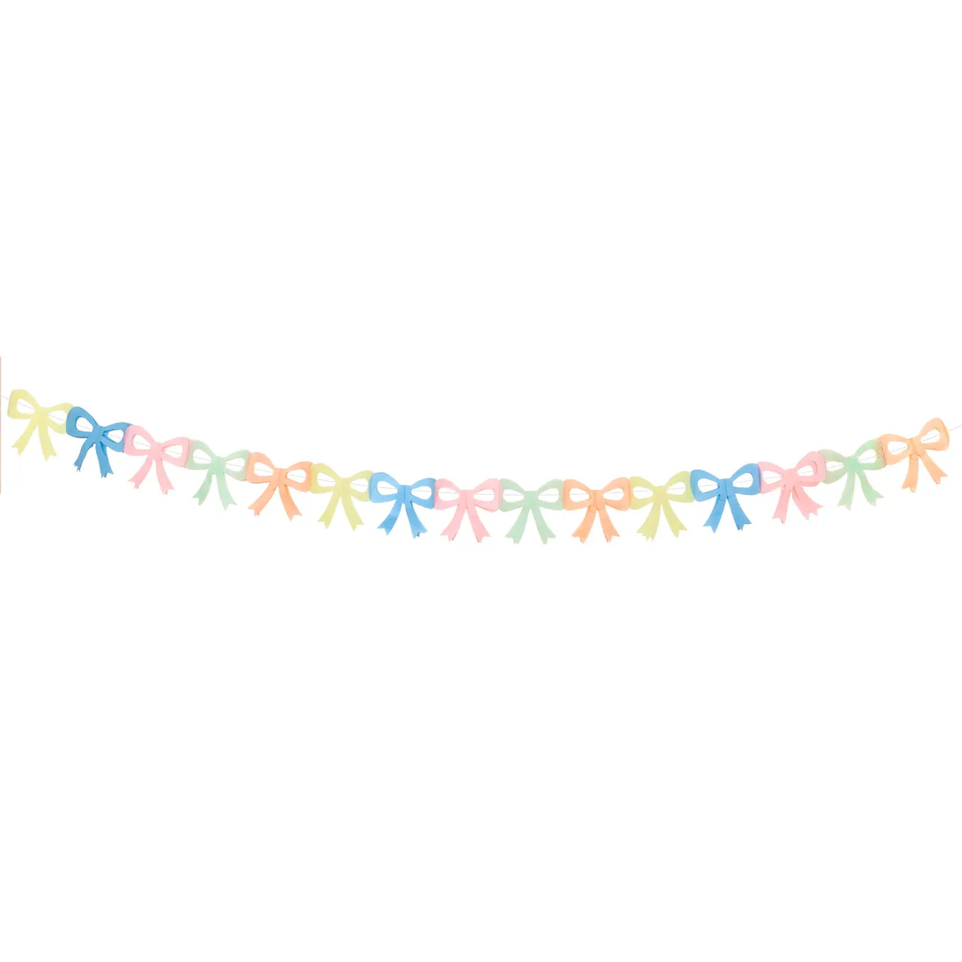 Tissue Paper Bow Garland