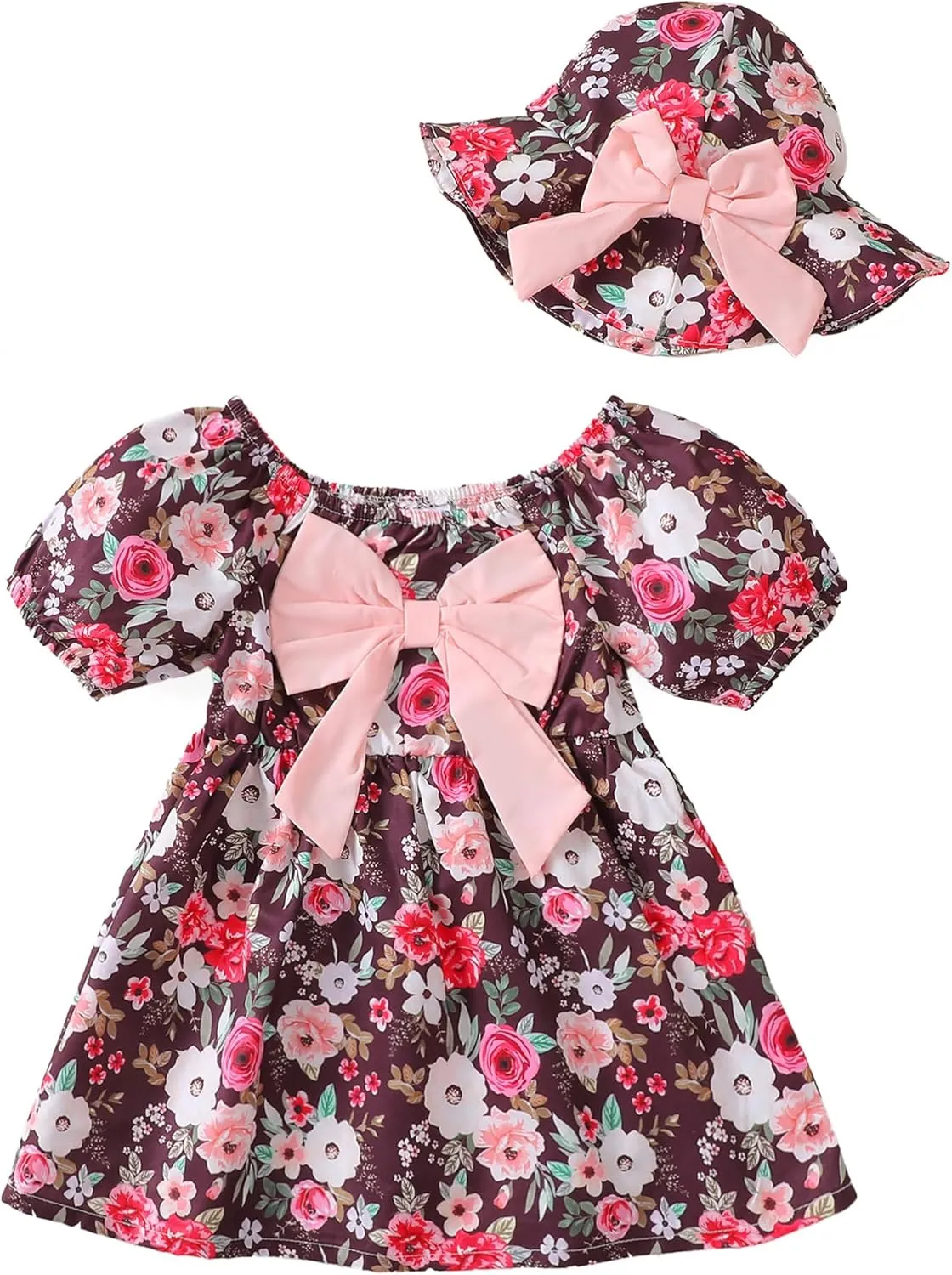 Toddler Baby Girls Summer Dresses 12 18 24 Girl Clothes Floral Casual Sundress 2t 3t Dresses for Toddler Girls