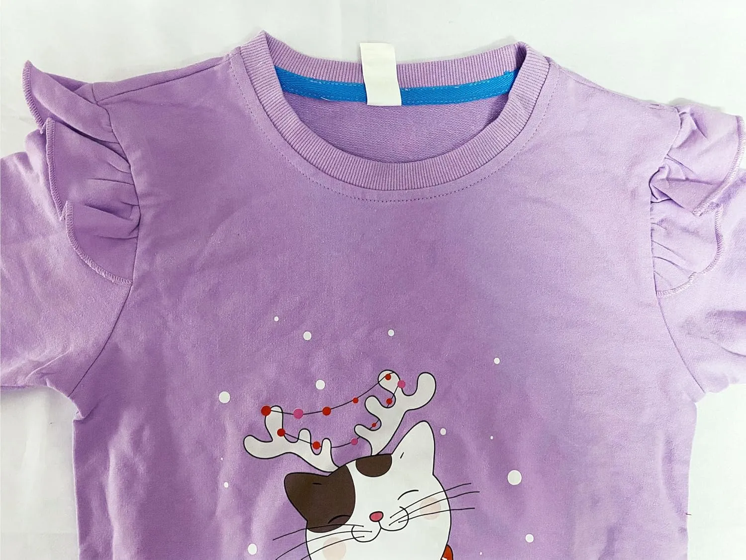 Toddler Girls Christmas Sweatshirt Kids Santa Claus Elk Bear Shirt Xmas Cotton Long Sleeve Tops for 1-7T