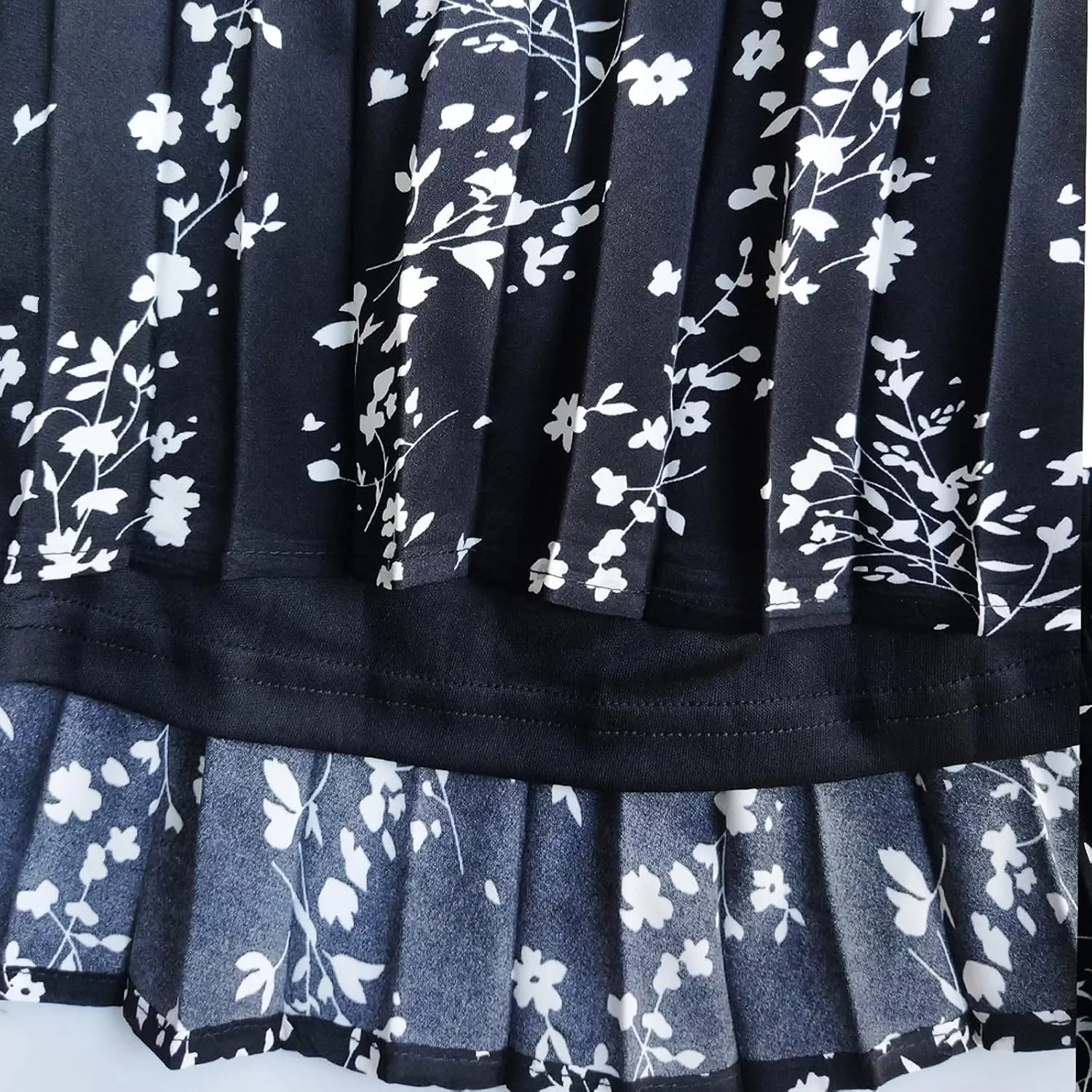 TONCHENGSD Women's Retro Midi High Waist Pleated Skirt Leopard Print Skirt