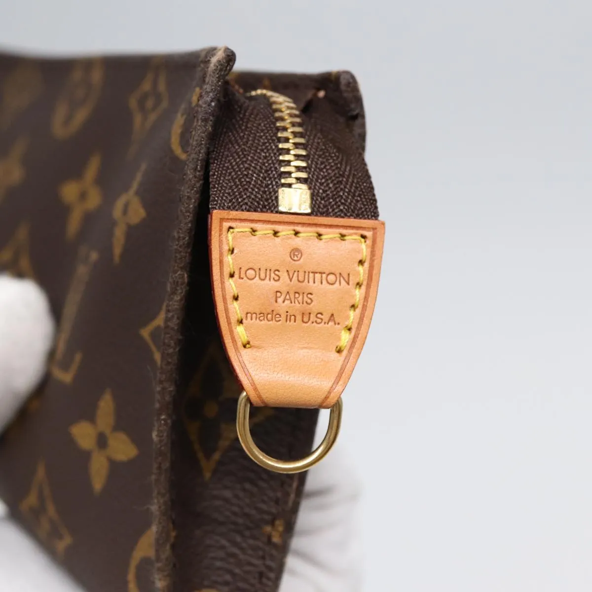 Trendy Inspired Louis Vuitton Monogram Bucket Pm Accessory Pouch Lv Auth 88586
