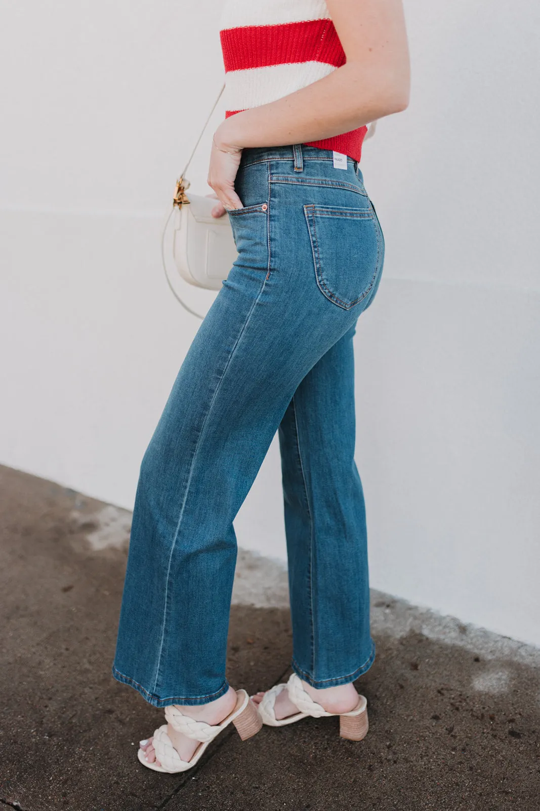 Tribal Brand Brooke High Rise Wide Leg Jean