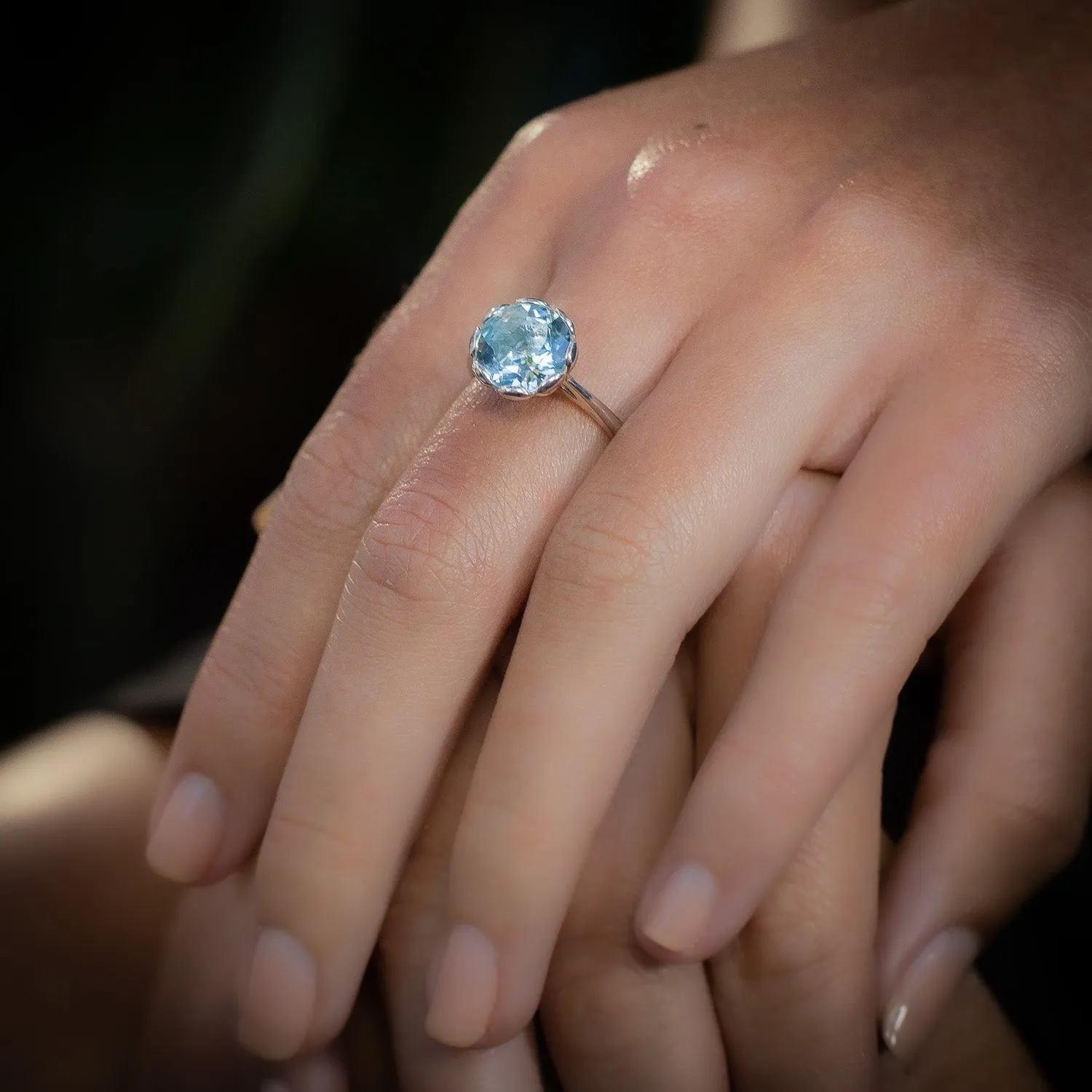 Tulip Gemstone Ring