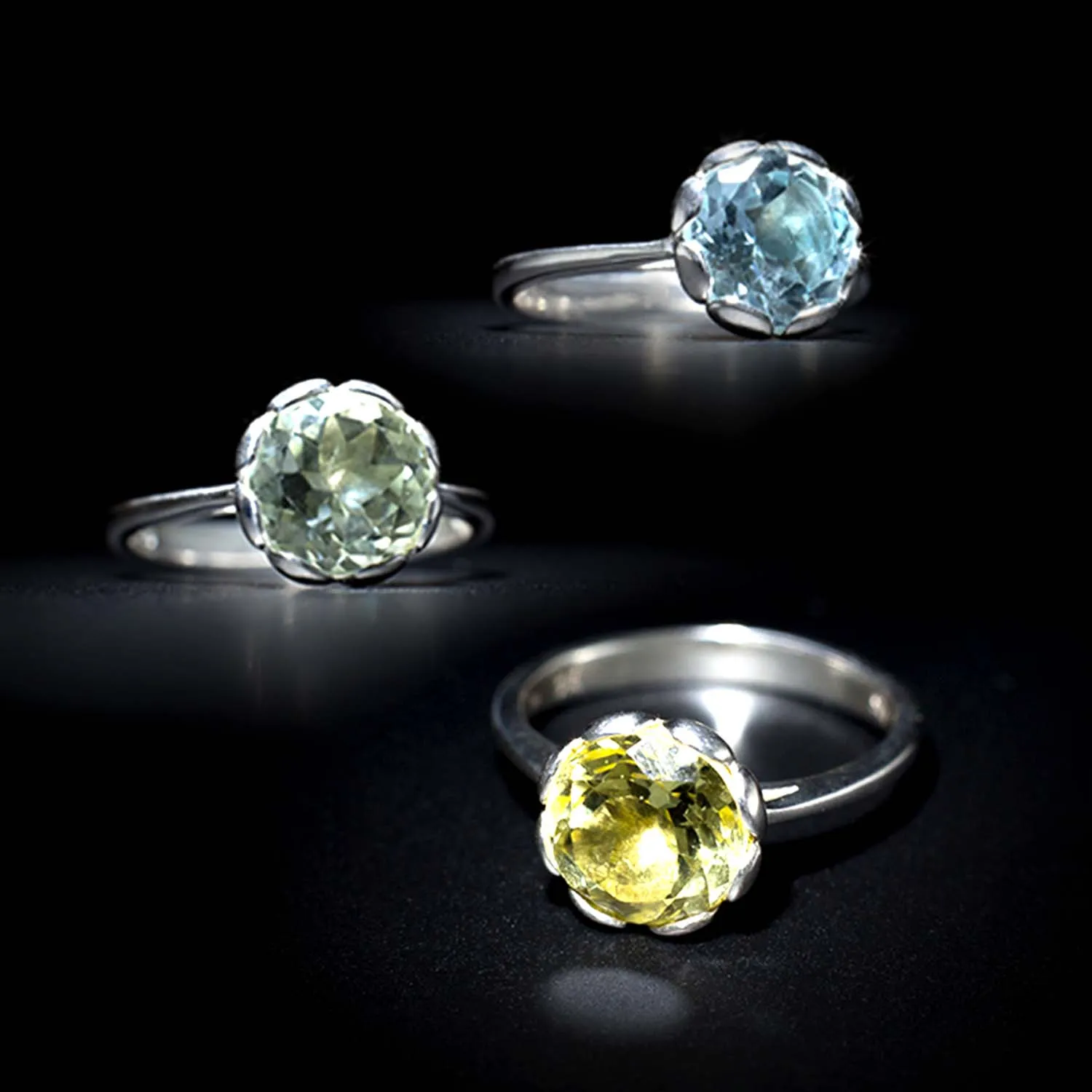 Tulip Gemstone Ring