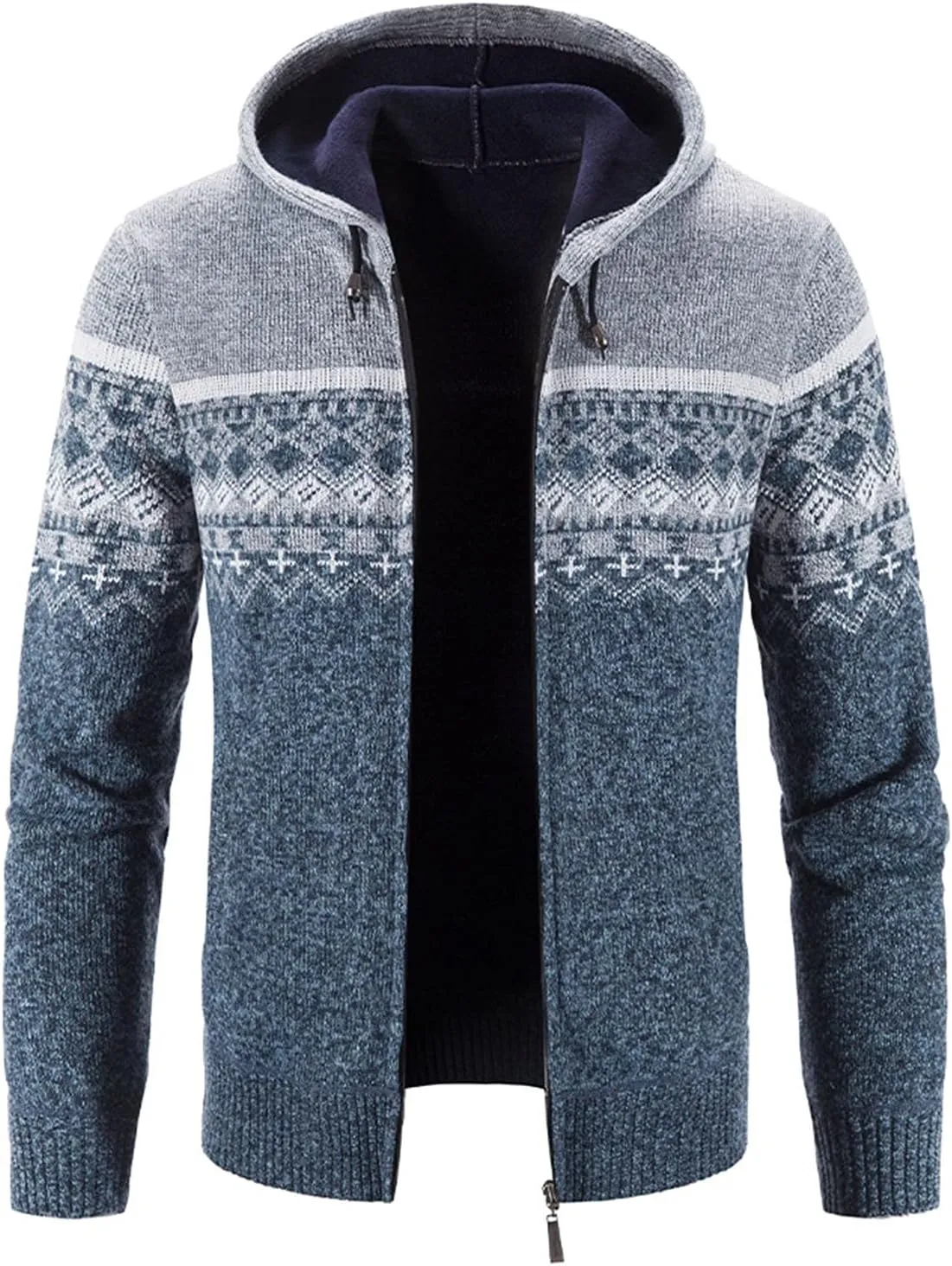 TUQIDEWU Hoodies for Men Pullover, Zip Up Hoodie Men Heavyweight Full Zip Up Fleece Hoodie Long Sleeve Jacket with Pockets