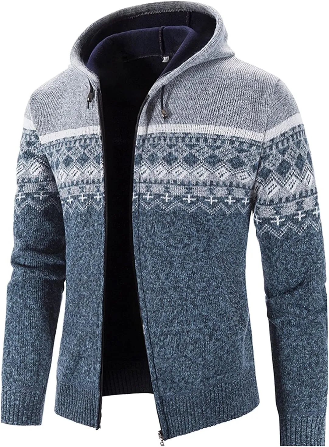 TUQIDEWU Hoodies for Men Pullover, Zip Up Hoodie Men Heavyweight Full Zip Up Fleece Hoodie Long Sleeve Jacket with Pockets