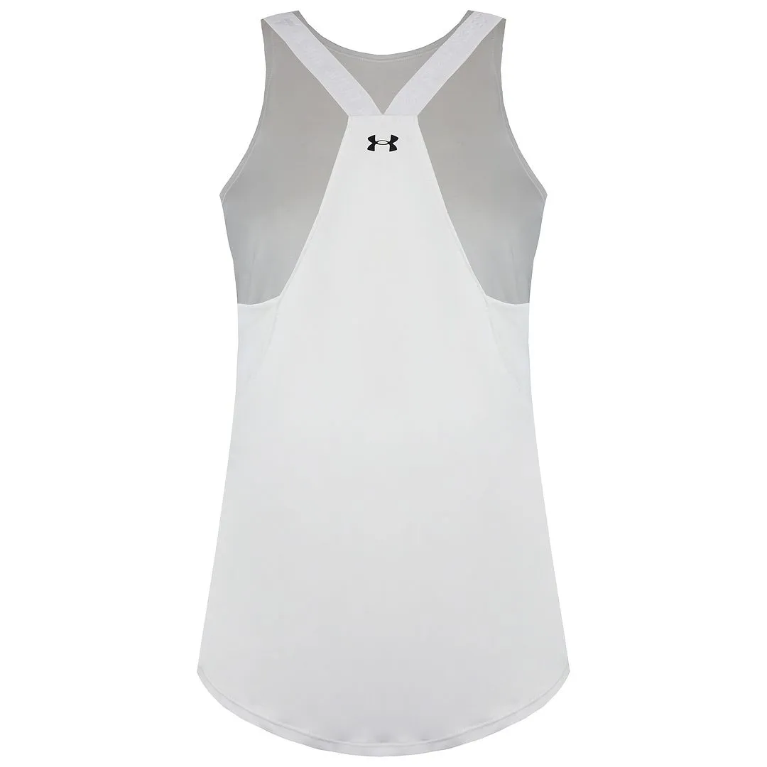 Under Armour Project Rock HeatGear Womens White Vest