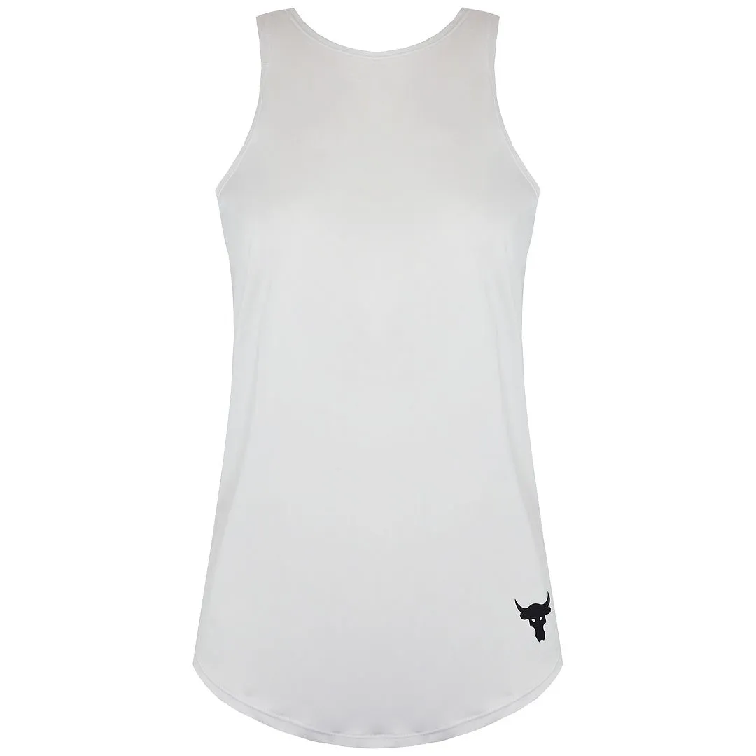 Under Armour Project Rock HeatGear Womens White Vest