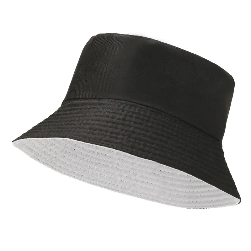 Unisex Smiley Embroidery Bucket Hat | Cotton Corduroy | Hip Hop Style | Sun Cap