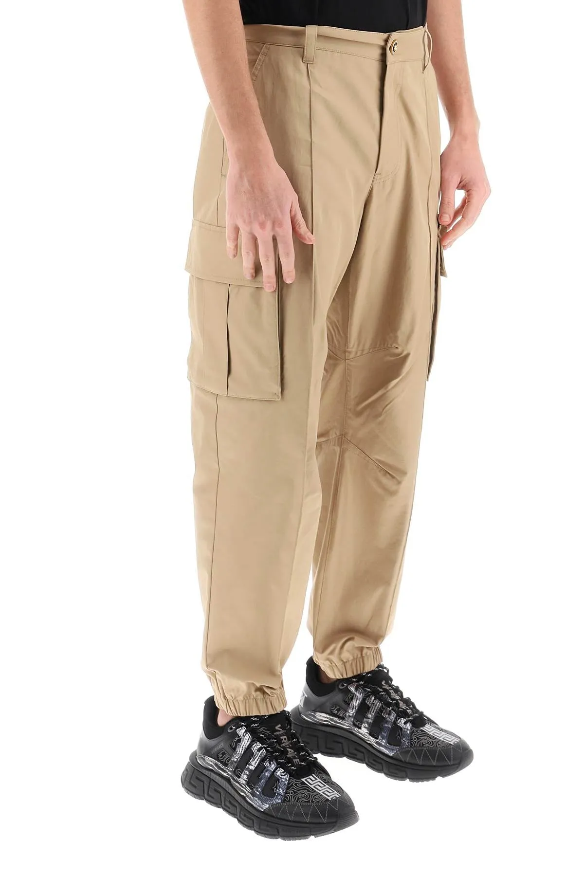 Versace medusa cargo pants 1014045 1A09992 SAND