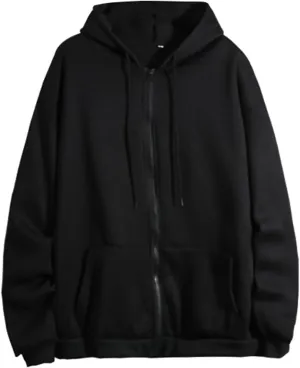 Vickyleb Womens Zip Up Hoodies Fleece Jackets Oversized Sweatshirts Drawstring Solid Fall Fashion 2024 Winter Clothes