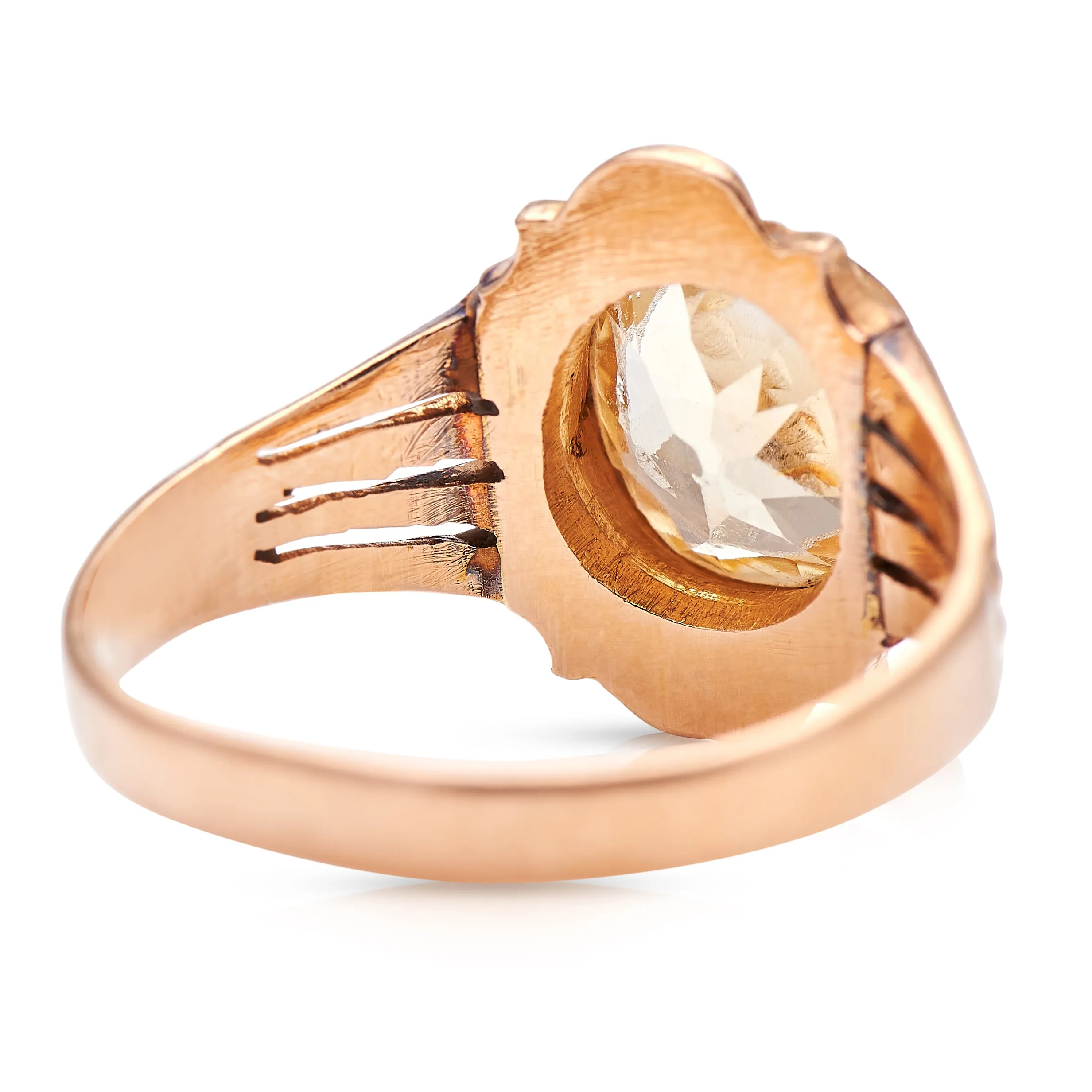Victorian, 18ct yellow gold, yellow sapphire ring