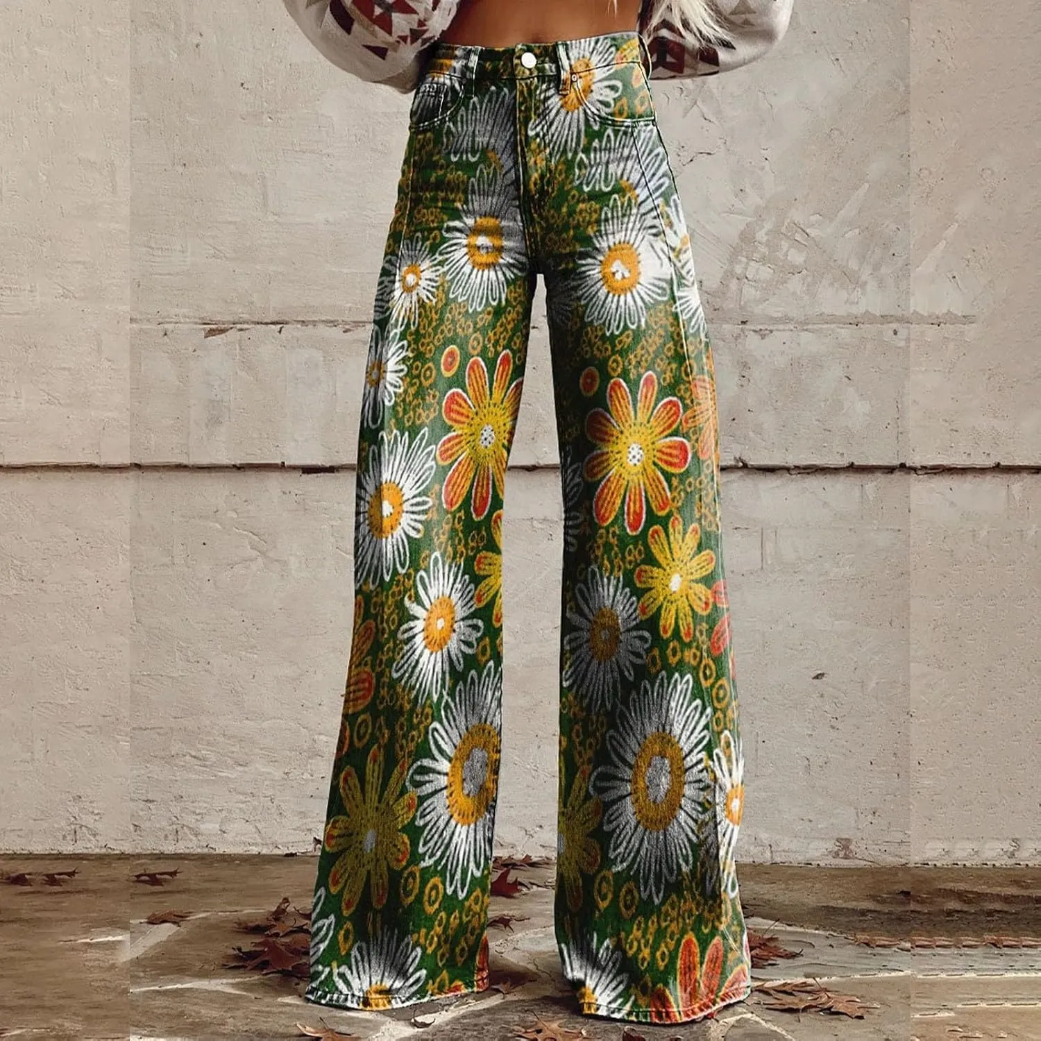 Wide Leg Jeans for Womens High Waisted Jean with Pockets Baggy Denim Pants Loose Boyfriend Casual Pant