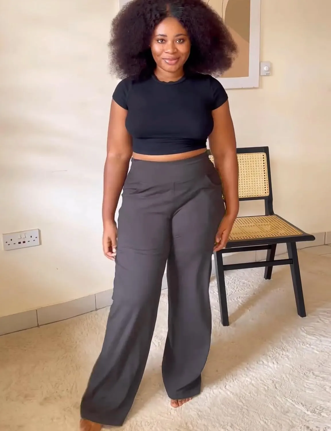 Wide Leg Pants Women High-Waisted Yoga Work Dress Pants, Casual Sweatpants, Petite/Regular/Tall