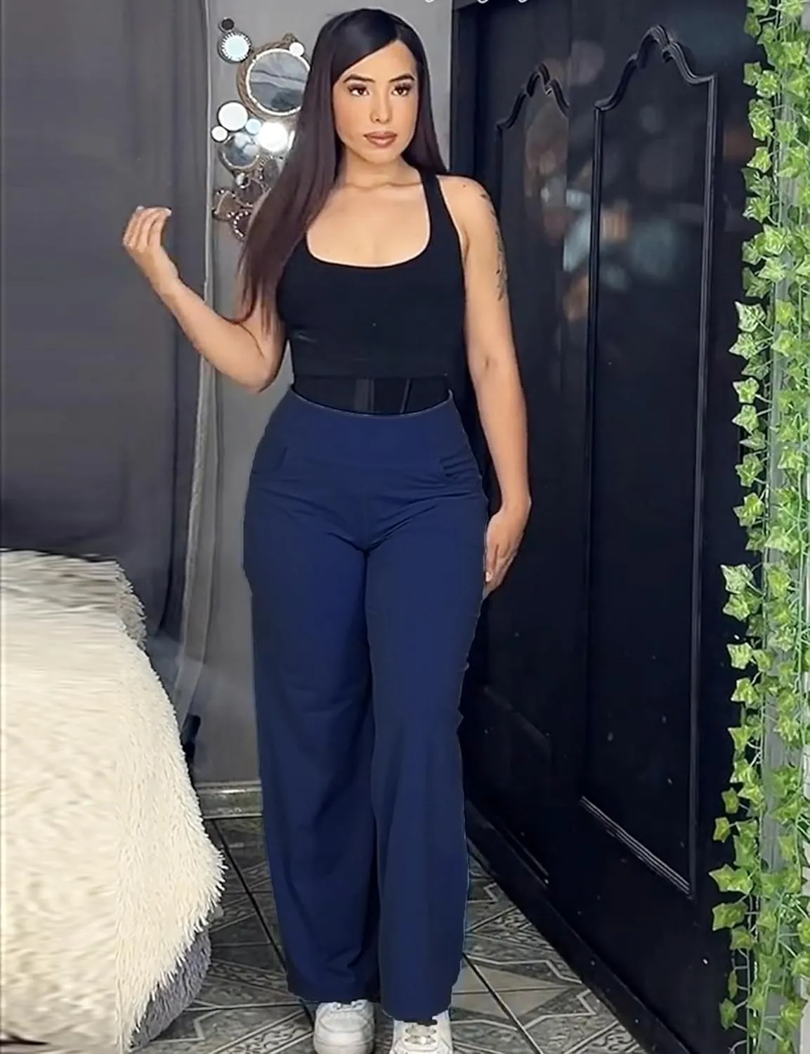 Wide Leg Pants Women High-Waisted Yoga Work Dress Pants, Casual Sweatpants, Petite/Regular/Tall